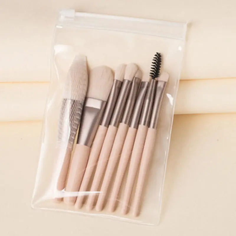 8PCS Macaron Makeup Brushes Set for Women-5
