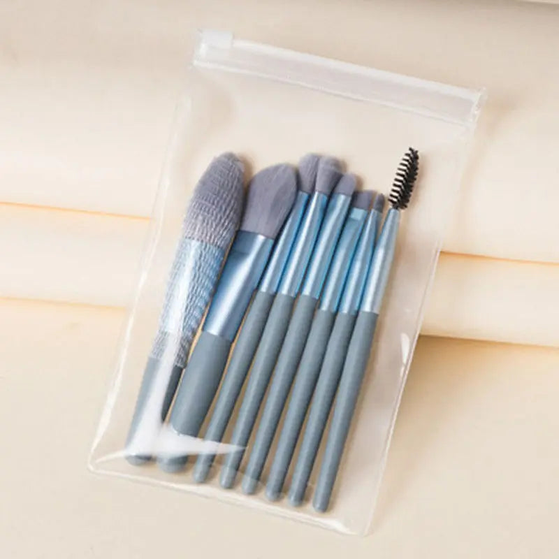 8PCS Macaron Makeup Brushes Set for Women-8