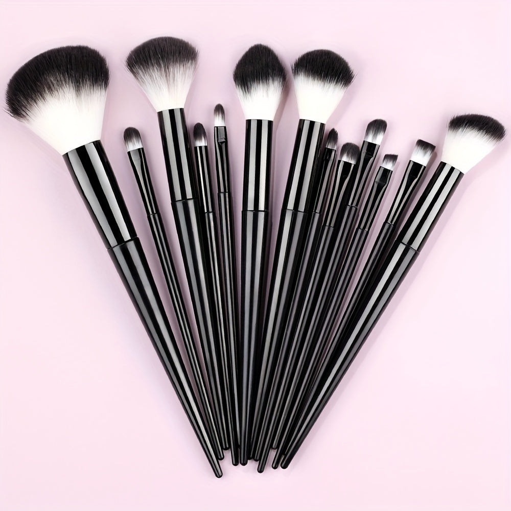 Fluffy Makeup Brush Set with Sponge & Bag-24